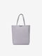 Кожаная сумка шопер лавандового цвета | 6838470 | фото 2