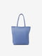 Кожаная сумка шопер цвета индиго | 6838474 | фото 2