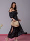 Чорна довга сукня з двома розрізами | 6845030 | фото 2