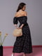 Чорна довга сукня з двома розрізами | 6845030 | фото 3