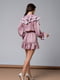 Темно-рожева сатинова сукня з воланами | 6845031 | фото 3
