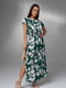 Зелена довга сукня з розрізами | 6845048 | фото 2