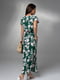 Зелена довга сукня з розрізами | 6845048 | фото 3