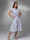Біла сукня-трапеція з воланом | 6845050 | фото 2