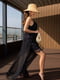 Чорна шифонова сукня з мереживом та розрізами | 6845081 | фото 2