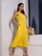 Жовта бавовняна сукня з відкритою спинкою | 6845097 | фото 2