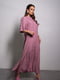 Темно-рожева сукня-сорочка з розрізами | 6845104 | фото 2
