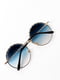 Сині круглі окуляри з градієнтом | 6845176 | фото 2