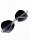 Темно-сірі окуляри з декоративними вставками | 6845179 | фото 3