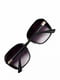 Чорні сонцезахисні окуляри з геометричною оправою | 6845184 | фото 2