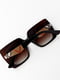 Темно-коричневі квадратні сонцезахисні окуляри | 6845198 | фото 2
