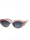 Рожеві окуляри з футуристичною оправою | 6845232