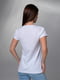 Біла бавовняна футболка з яскравими метеликами | 6845282 | фото 3