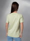 Салатова вінтажна футболка з принтом | 6845304 | фото 3