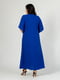 Сукня кольору електрик А-силуету з втачним рукавом | 6845363 | фото 5