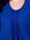 Сукня кольору електрик А-силуету з втачним рукавом | 6845363 | фото 7