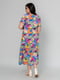 Різнокольорова сукня А-силуету в принт з коротким рукавом | 6845365 | фото 5
