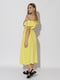 Жіноча довга сукня S жовтий SHENAZ ЦБ-00219263 | 6840763 | фото 3