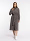 Жіноча сукня з довгим рукавом 46 темно-сірий Yuki ЦБ-00212737 | 6840818