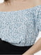 Жіноча коротка блуза M блакитний Divоn ЦБ-00219018 | 6840899 | фото 3