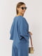Жіноча блуза оверсайз S синій Yuki ЦБ-00219290 | 6840905 | фото 3