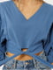 Жіноча коротка блуза S синій Yuki ЦБ-00219300 | 6840907 | фото 2