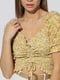 Жіноча коротка блуза L персиковий SHENAZ ЦБ-00220453 | 6840908 | фото 2