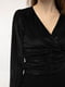 Жіноча блуза з довгим рукавом слім S чорний REYON ЦБ-00233093 | 6840916 | фото 3