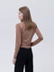 Жіноча блуза з довгим рукавом S бронзовий TILLE ЦБ-00233759 | 6840918 | фото 4
