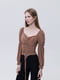Жіноча блуза з довгим рукавом L бронзовий TILLE ЦБ-00233767 | 6840922 | фото 2