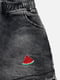Шорти джинсові для дівчинки 98 чорний ALG ЦБ-00187526 | 6841064 | фото 2