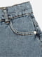 Шорти джинсові для дівчинки 128 блакитний ALG ЦБ-00213800 | 6841083 | фото 2