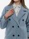 Жіноче пальто оверсайз S блакитний Mixray ЦБ-00214711 | 6841197 | фото 2