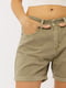 Жіночі короткі джинсові шорти XS оливковий Yuki ЦБ-00219070 | 6841201 | фото 3
