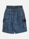 Шорти джинсові для хлопчика 128 синій ALG ЦБ-00220442 | 6841219 | фото 3