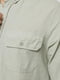 Чоловіча сорочка з довгим рукавом S м'ятний Figo ЦБ-00218781 | 6841316 | фото 2