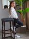 Блуза з довгим рукавом для дівчинки Mevis ЦБ-00228770 122 Білий | 6841441 | фото 2