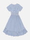 Сукня для дівчинки з кісточками 140 блакитний Timo girls ЦБ-00187812 | 6841502 | фото 3