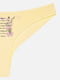 Жіночі трусики бразиліани Donella ЦБ-00220509 M Жовтий | 6841520 | фото 2