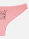 Жіночі трусики бразиліани Donella ЦБ-00220510 M Рожевий | 6841521 | фото 2