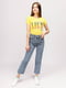 Жіноча футболка S жовтий Brands ЦБ-00191987 | 6841687 | фото 2