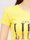 Жіноча футболка S жовтий Brands ЦБ-00191987 | 6841687 | фото 3