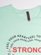 Жіноча футболка S м'ятний Brands ЦБ-00192015 | 6841695 | фото 2