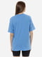 Жіноча футболка оверсайз S індиго Dias ЦБ-00218102 | 6841711 | фото 3