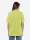Жіноча футболка оверсайз S лимонний Dias ЦБ-00218103 | 6841712 | фото 3