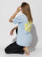 Жіноча футболка регуляр S блакитний Madmext ЦБ-00218988 | 6841725 | фото 3