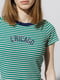 Жіноча футболка слім M зелений Divоn ЦБ-00219010 | 6841729 | фото 2