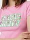 Жіноча коротка футболка L рожевий Busem ЦБ-00219043 | 6841735 | фото 2
