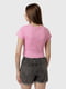 Жіноча коротка футболка L рожевий Busem ЦБ-00219043 | 6841735 | фото 3