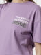 Жіноча футболка регуляр XS/S бузковий Busem ЦБ-00219045 | 6841737 | фото 2